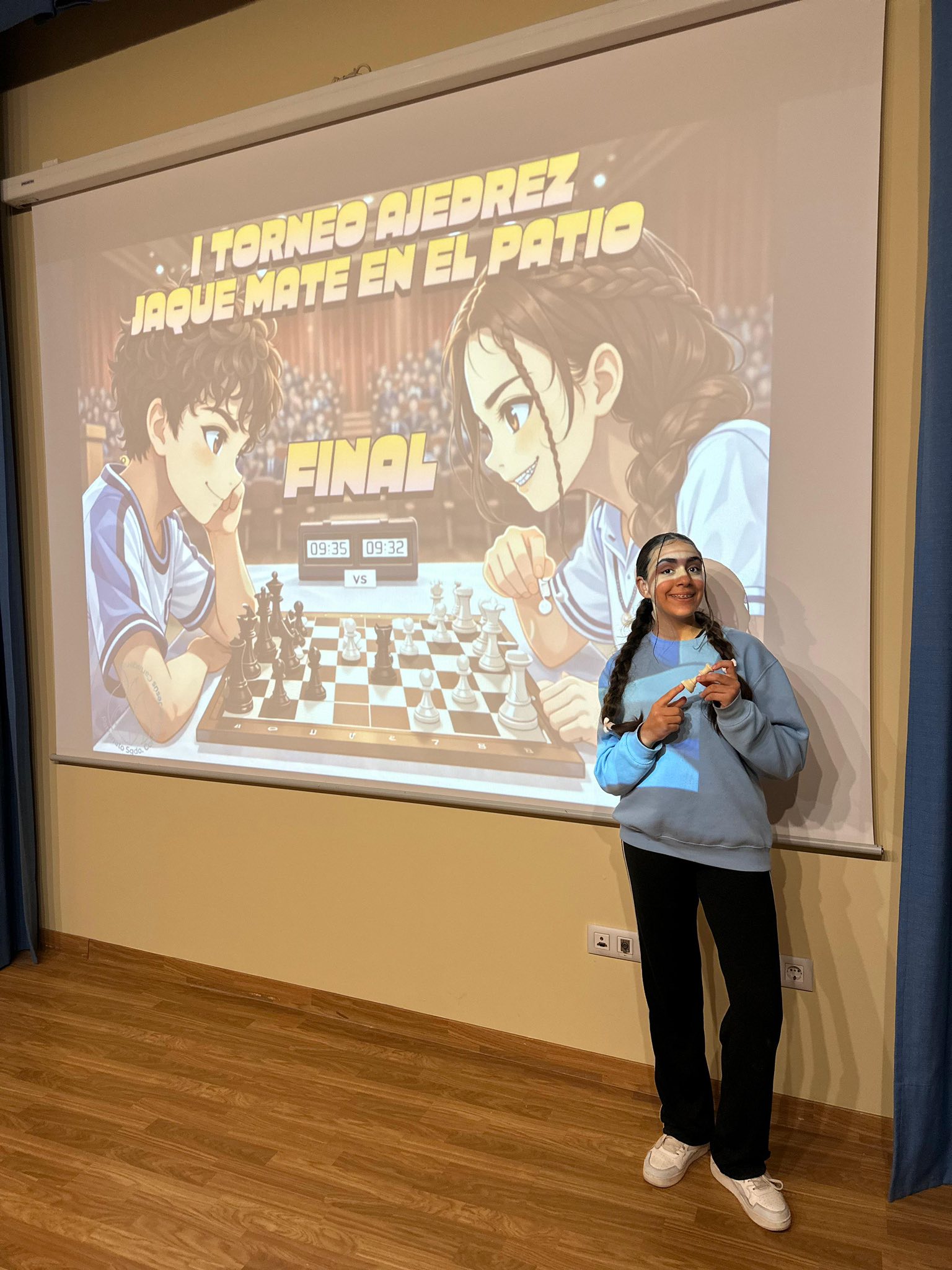 Final del I Torneo de Ajedrez “Jaque Mate en el Patio”